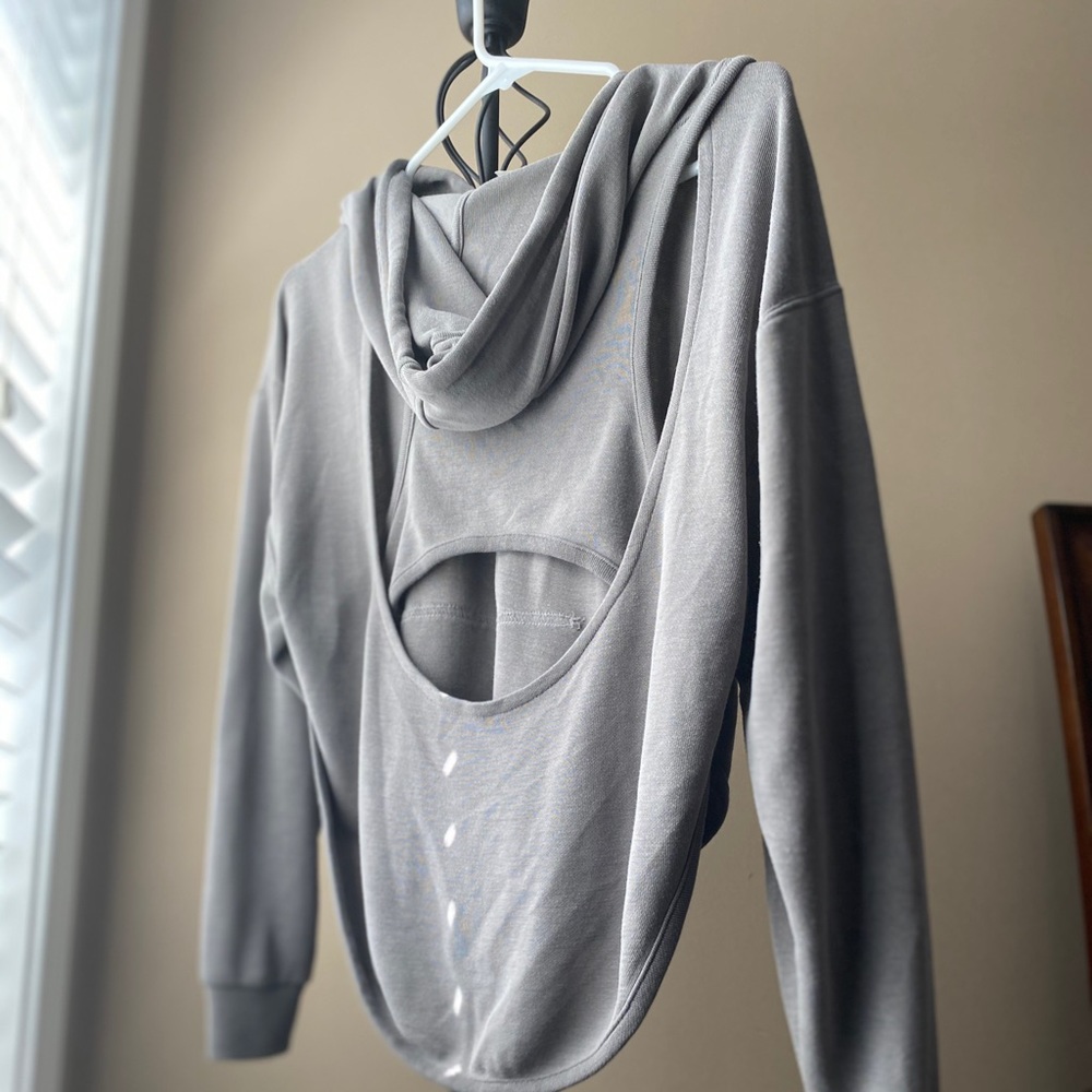 Free People Movement Cutout-Back Hoodie